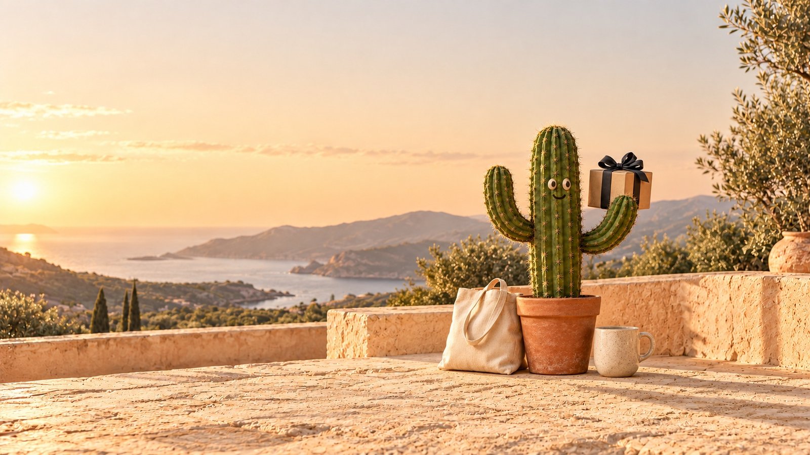 Happy the cactus in the Gifts & objects world